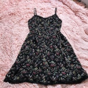 Urban Outfitters black floral dress